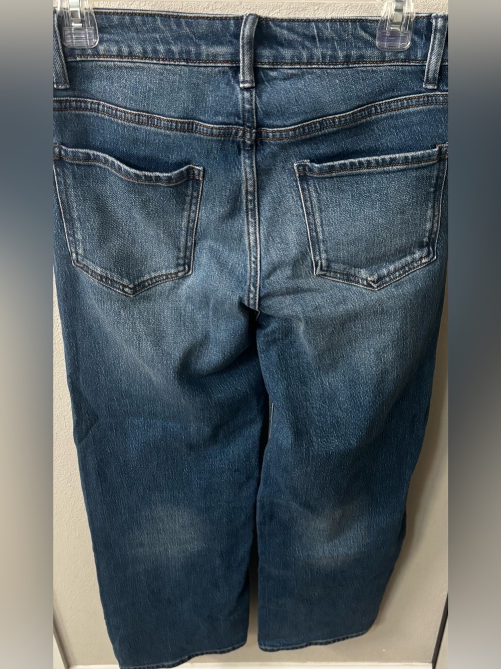 NWT Quince Bella Stretch Relaxed Straight Jeans Size 27 Atlantic Blue Preppy - Picture 9 of 12